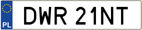 Trailer License Plate